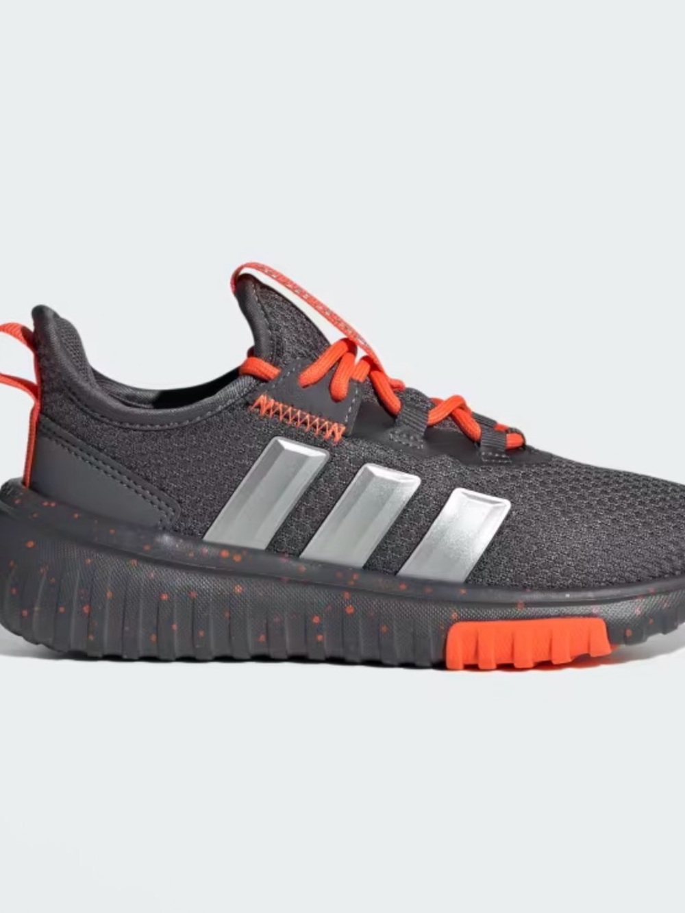 adidas Gray & Orange KAPTIR 4.0 SHOES KIDS Size 5.5 Youth / 7 Women